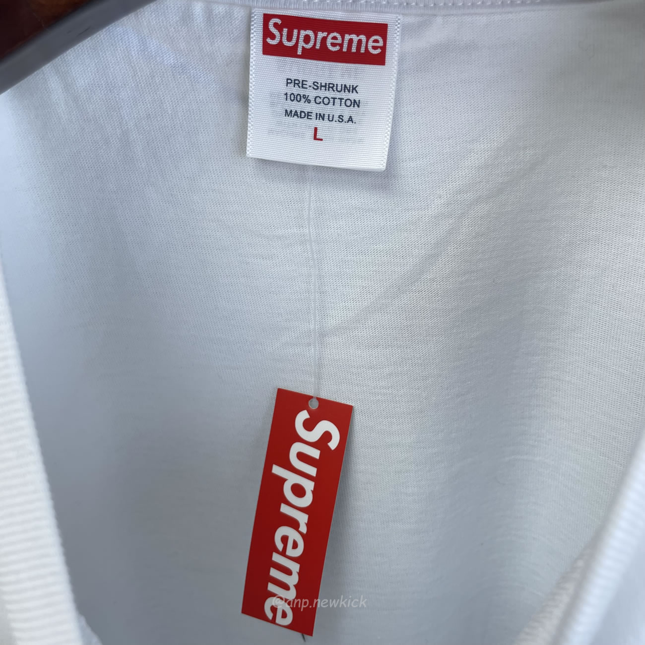 Supreme Box Logo Cotton White Navy Blackt Shirt (7) - www.newkick.vip